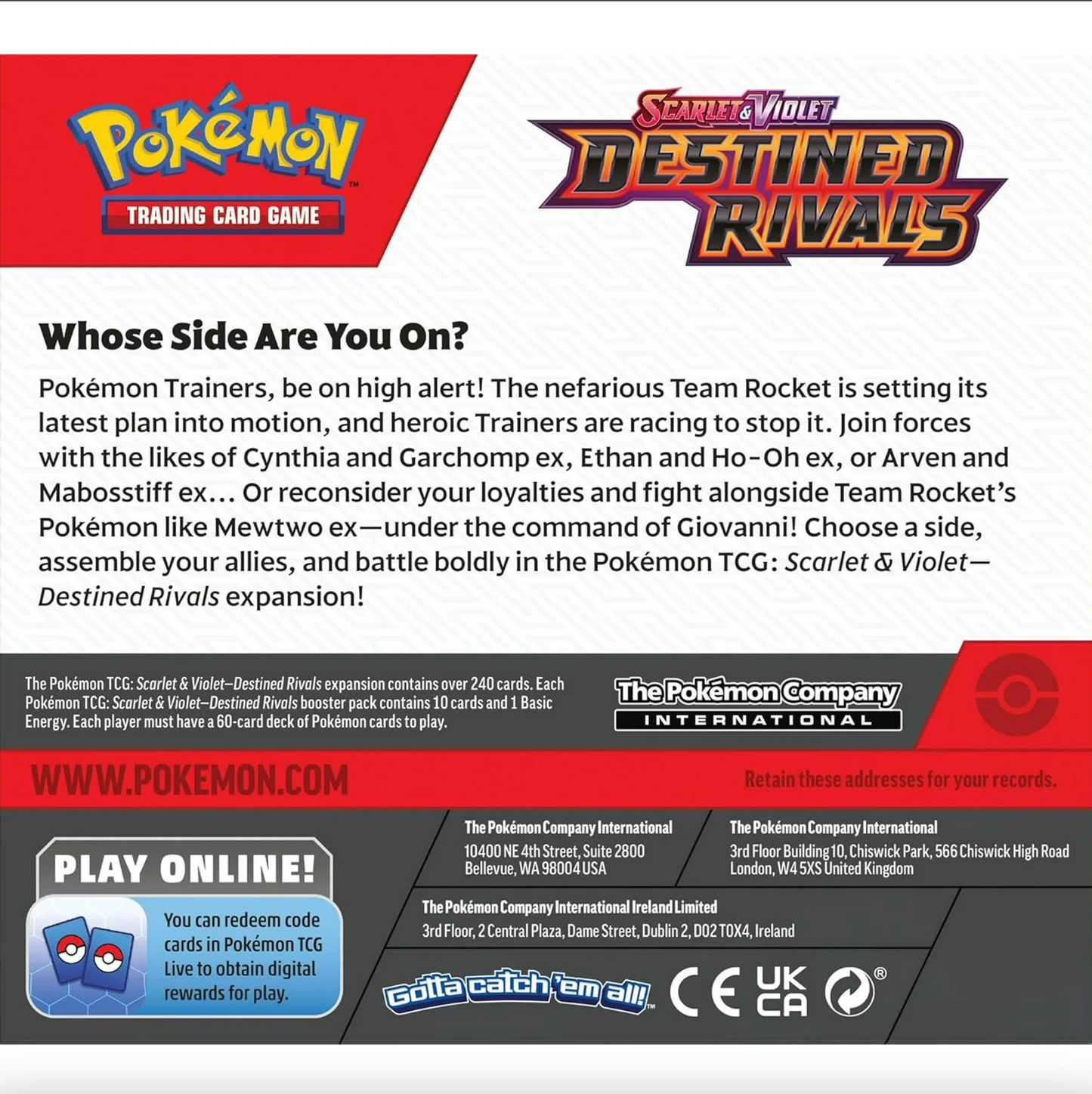 Pokemon TCG: Scarlet & Violet - Destined Rivals Booster Display Box - 36 Packs